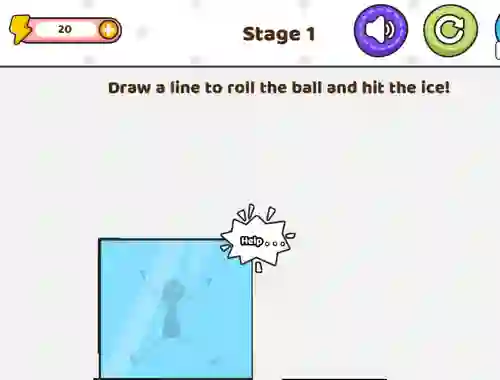 Игра Save The Stick Draw Line онлајн