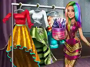 Игра Tris Runway Dolly Dress Up онлајн