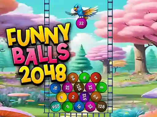 Игра Funny Balls 2048 онлајн