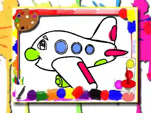 Игра Airplane Coloring Book онлајн