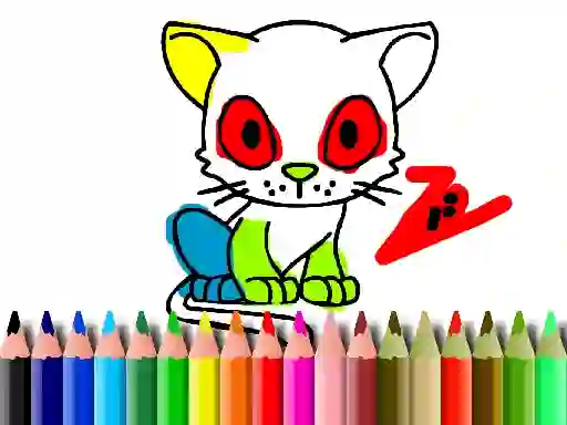 Игра Back To School: Cat Coloring онлајн