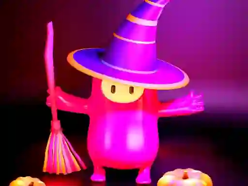 Игра Fall Guys Halloween Puzzle онлајн
