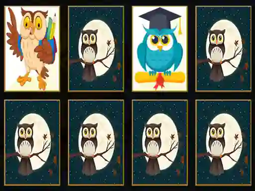 Игра Cute Owl Memory онлајн