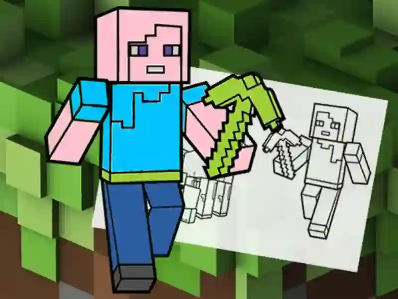 Игра Minecraft Fun Coloring Book онлајн
