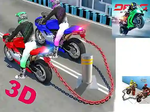 Игра Chained Bike Racing 3d онлајн