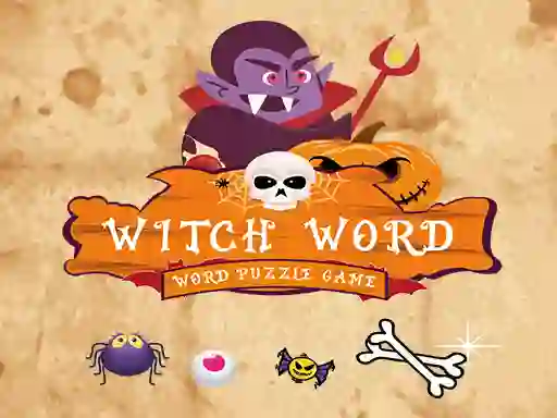 Игра Witch Word Halloween Puzzel Game онлајн