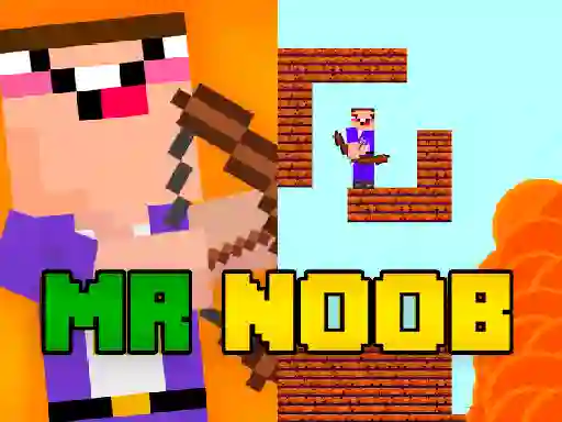 Игра Mr Noob vs Zombies онлајн