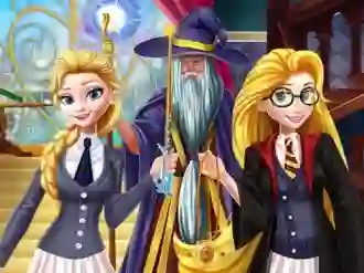 Игра Princesses at School of Magic онлајн