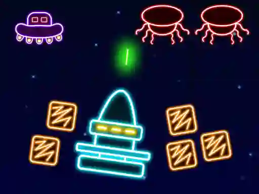Игра Neon Invaders онлајн