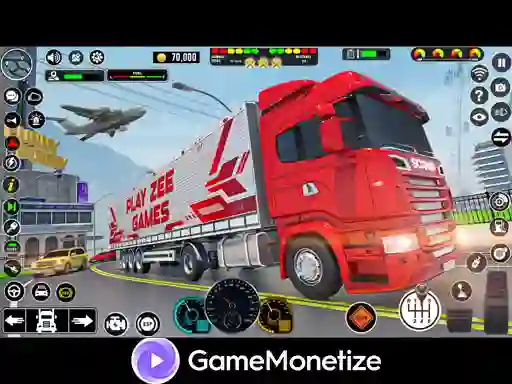 Игра Crazy car transport truck онлајн