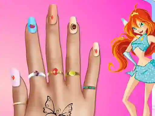 Игра Winx Nail Makeover онлајн