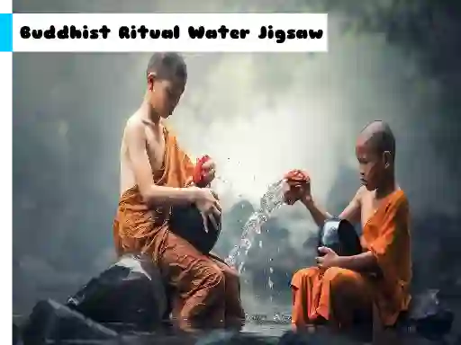 Игра Buddhist Ritual Water Jigsaw онлајн