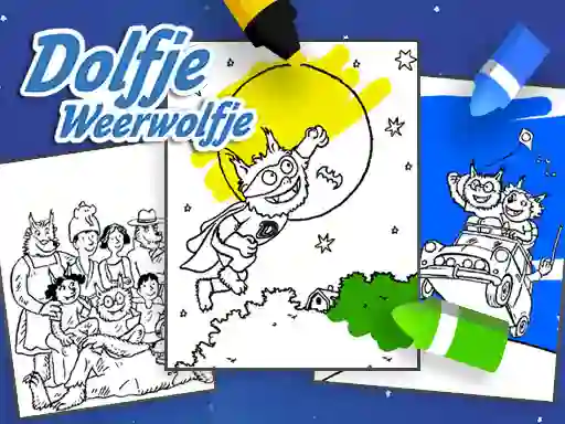 Игра Coloring Alfie The Werewolf онлајн