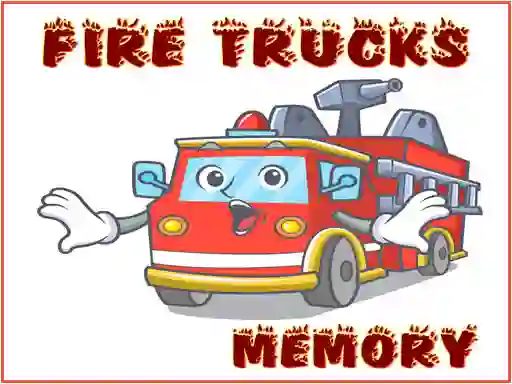 Игра Fire Trucks Memory онлајн