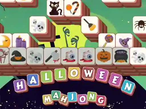 Игра Halloween Mahjong Tiles онлајн