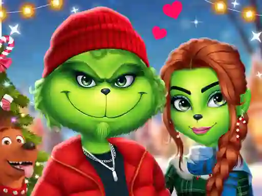 Игра The Grench Couple Holiday Dress up онлајн