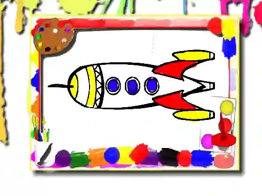Игра Rockets Coloring Book онлајн