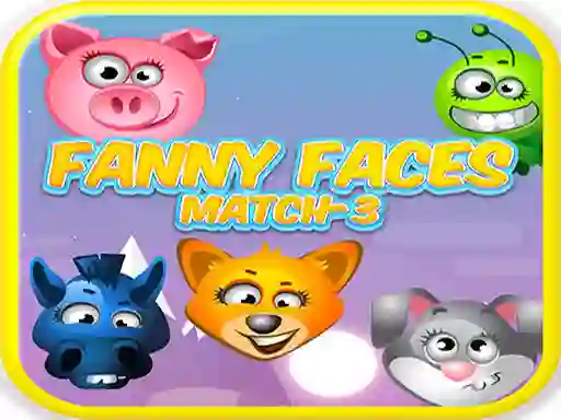 Игра Funny Faces Match-3 онлајн