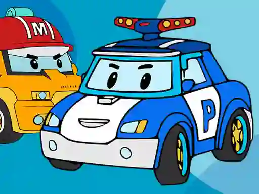 Игра Robocar Coloring Book онлајн