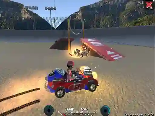 Игра Demolition Cartoon Car Crash Derby онлајн