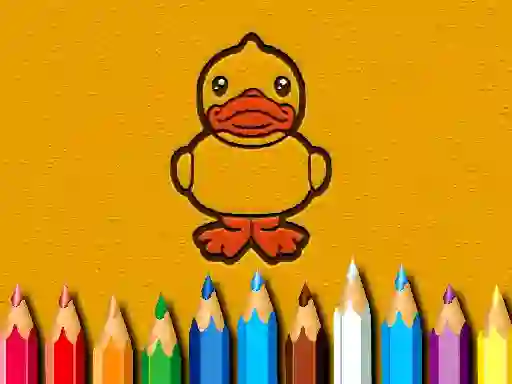 Игра Back To School: Ducks Coloring Book онлајн