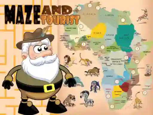 Игра Maze and Tourist онлајн