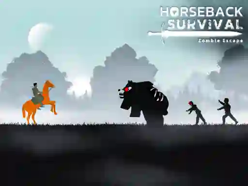 Игра Horseback Survival Zombies Escape онлајн