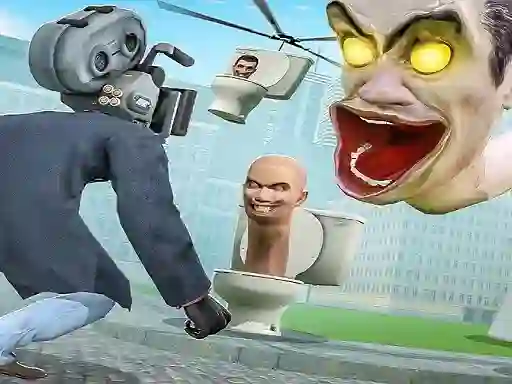 Игра Skibidi Toilet TopDown Survival онлајн