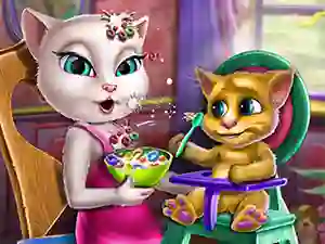 Игра Angela Toddler Feed онлајн