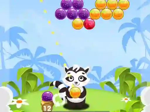 Игра Bubble Shooter Raccoon онлајн