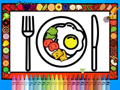 Игра Color and Decorate Dinner Plate онлајн