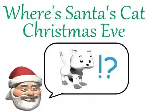 Игра Where's Santa's Cat Christmas Eve онлајн