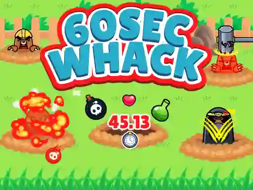 Игра 60 Second Whack онлајн