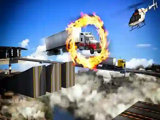 Игра Impossible Truck Driving Stunt Track Parking онлајн