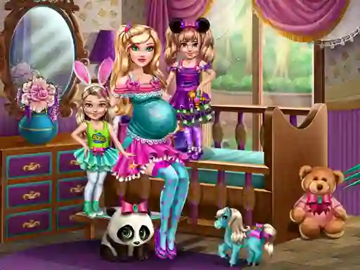 Игра Barbie With Twins онлајн