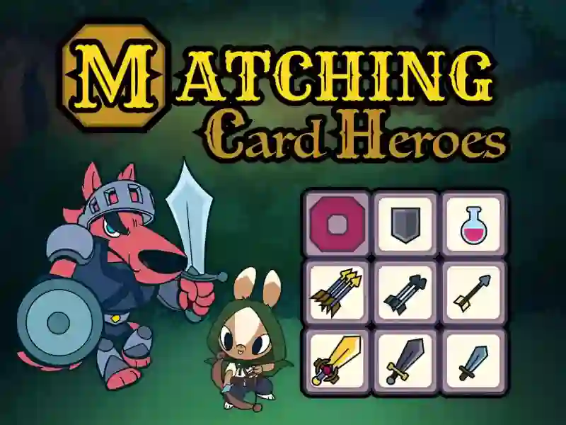 Игра Matching Card Heroes онлајн