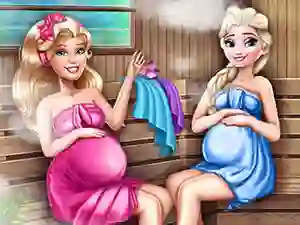 Игра Cute Mommies Pregnant Sauna онлајн