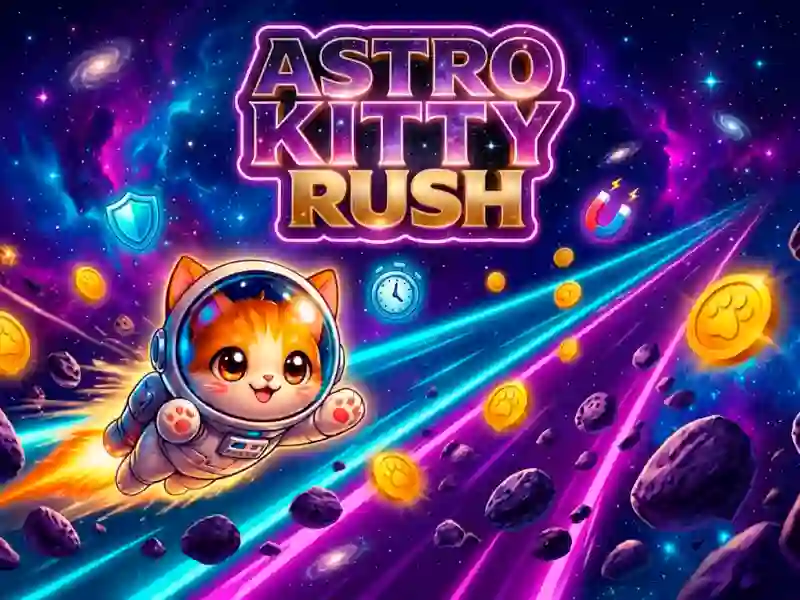 Игра Astro Kitty Rush онлајн