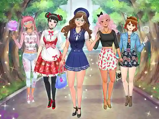 Игра High School Anime Dress Up онлајн
