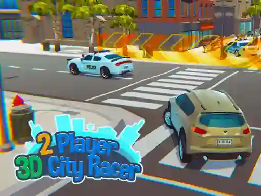 Игра 2 Player 3D City Racer онлајн