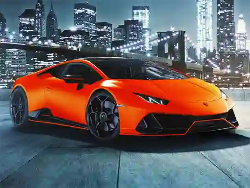 Игра Lamborghini Huracan Evo Puzzle онлајн