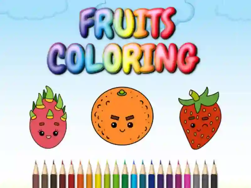 Игра FRUITS COLORING онлајн