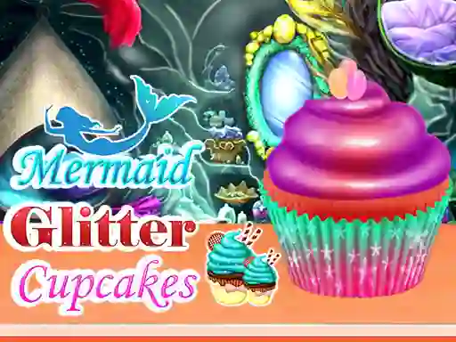 Игра Mermaid Glitter Cupcakes онлајн