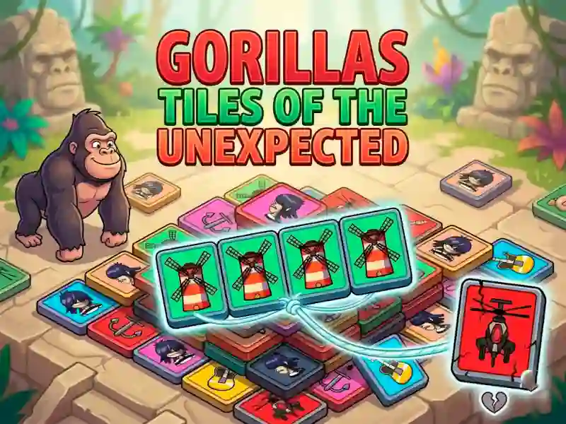Игра Gorillas Tiles Of The Unexpected онлајн