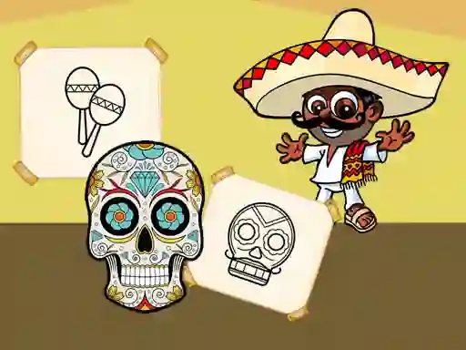 Игра Crazy Mexican Coloring онлајн