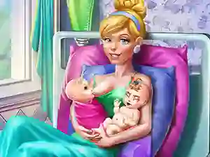 Игра Cinderella Twins Birth онлајн