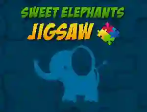 Игра Sweet Elephants Jigsaw онлајн