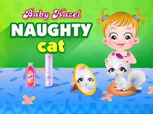 Игра Baby Hazel - naughty cat онлајн