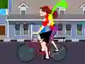 Игра Cycling Kiss онлајн