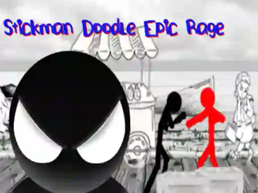 Игра Stickman Doodle Epic Rage онлајн